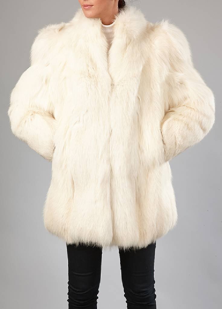 Polar-foxjacket, size approx. 42 (1 of 2)