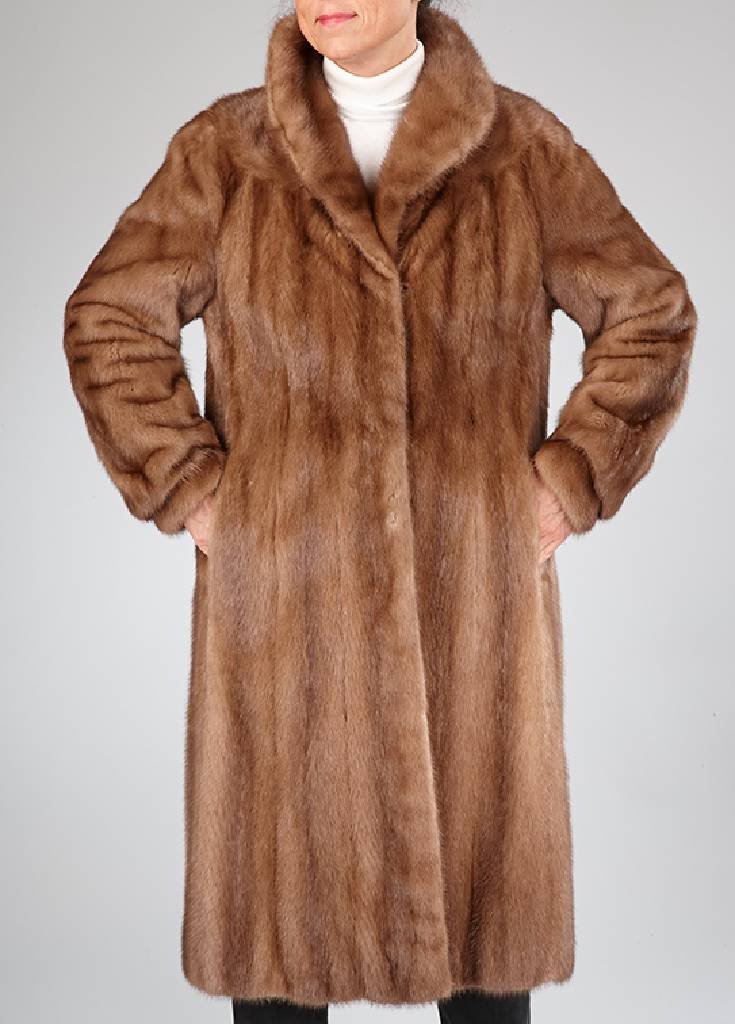 SAGA MINK coat, size approx. 40 (1 of 2)