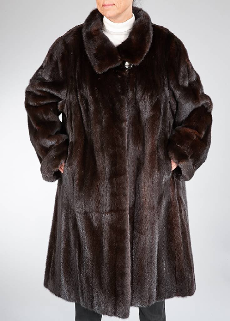 SAGA Mink coat, size approx. 46/48 (1 of 2)