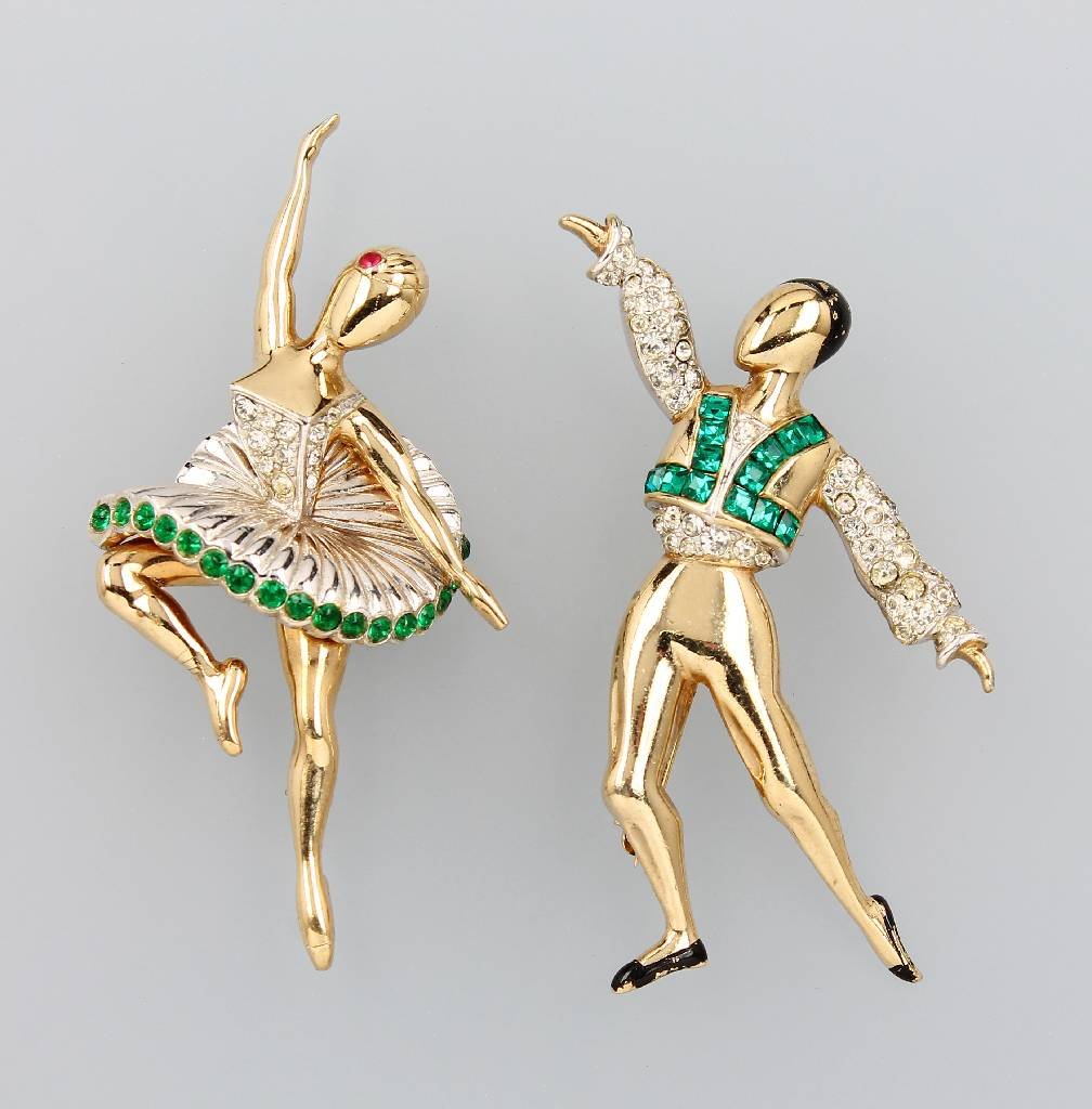 Pair of BOUCHER brooches 'dancer', USA approx.1950 (1 of 1)