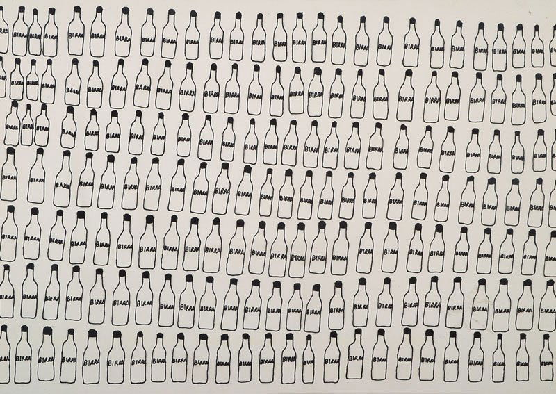 Marco Raugei, 1958-2003, indian ink drawing (1 of 1)