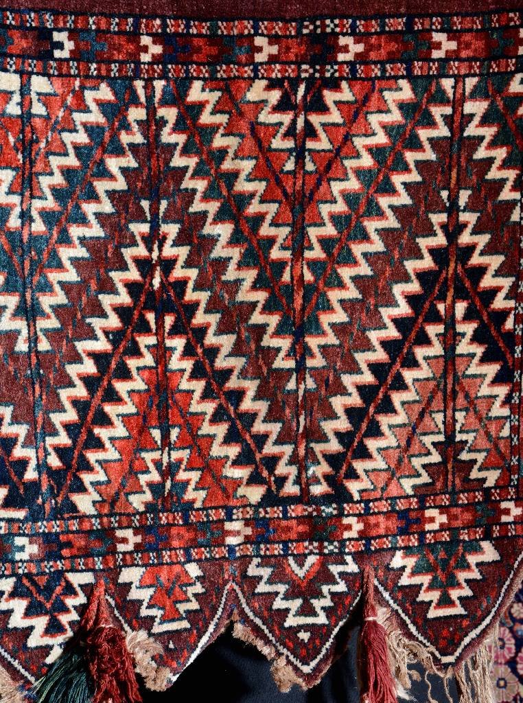 Yomud 'Ok-Bash', Turkmenistan, circa 1920, wool/wool (1 of 1)