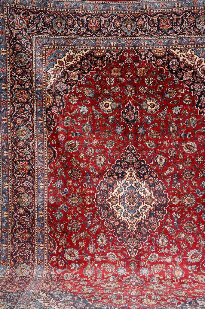 Kashan, Persia, circa 50 years old, wool/cotton, approx (1 of 1)