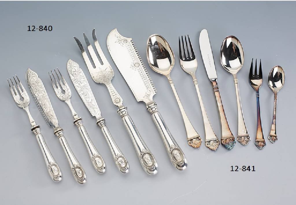 Fish table service for 12 persons, Wilkens Bremen, 800 (1 of 1)