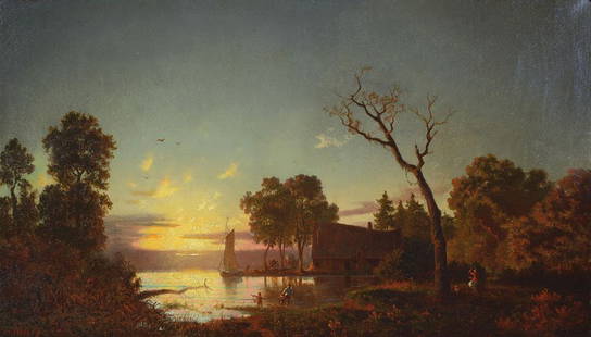 Hermann Ottomar Herzog, 1832-1932: Hermann Ottomar Herzog, 1832 Bremen -1932 Philadelphia, studied at the Düsseldorf Academy and was a student of Johann Wilhelm Schirmer, study trips in Northern Europe and in Alpine countries and work
