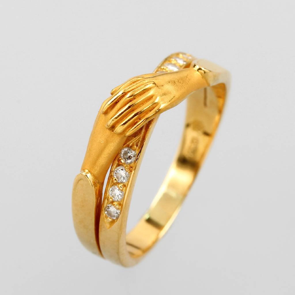 18 kt gold CARRERA Y CARRERA ring with brilliants, (1 of 1)