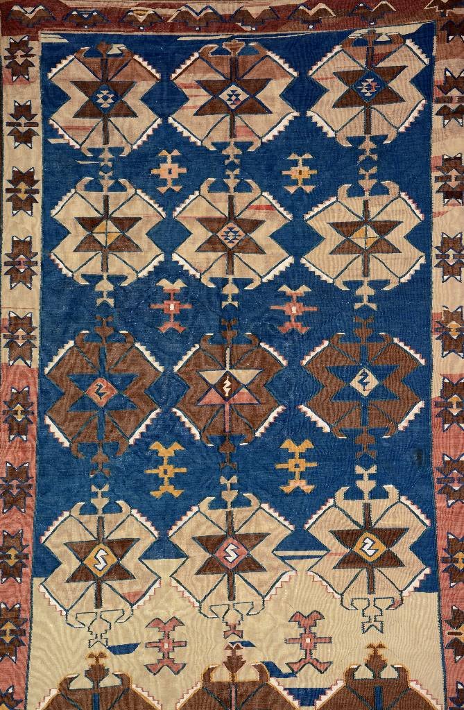Avar 'Kilim',: Avar 'Kilim', Caucasus/Daghestan, circa 1890, wool/wool, approx. 330 x 153 cm, condition: 2 (good condition), rare Avar pattern.(rugs and carpets, Please ask for more detail pictures and condition rep
