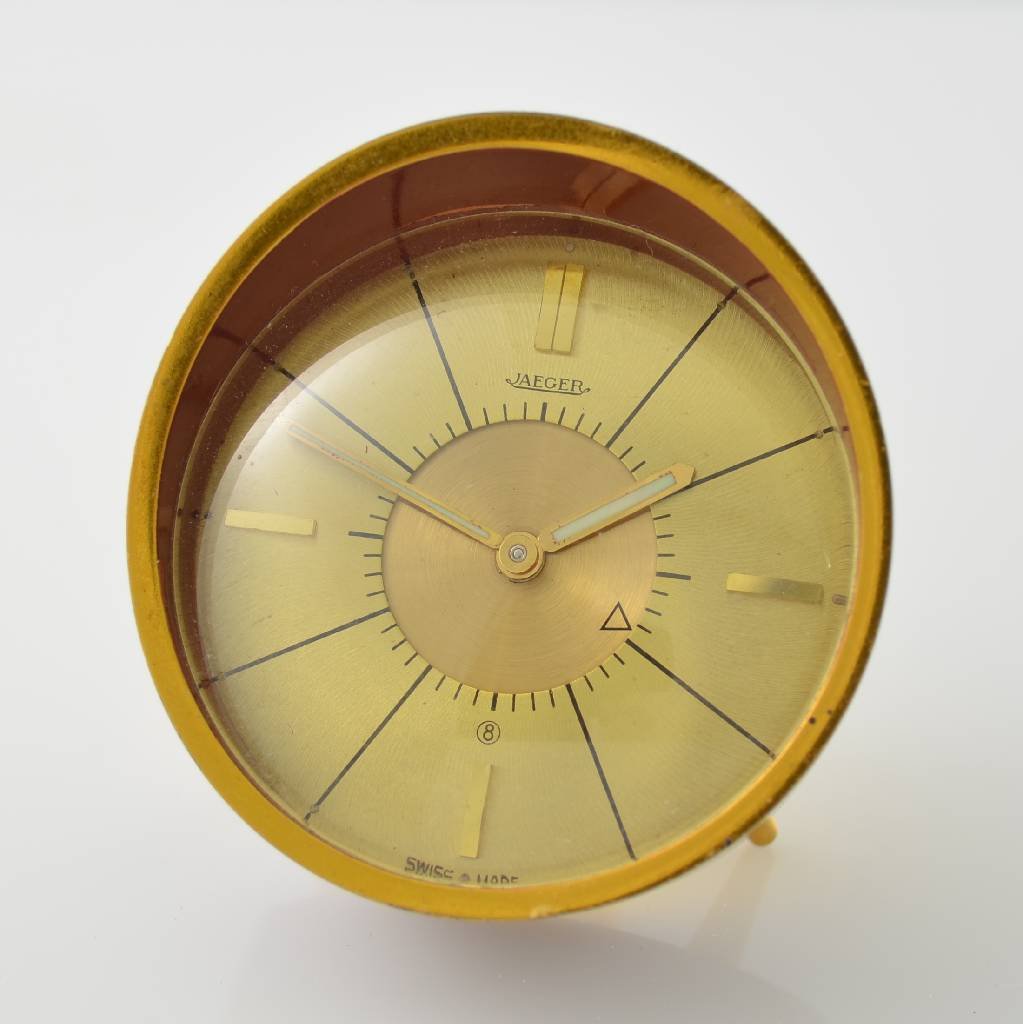 JAEGER table alarm clock with 8-days-movement (1 of 4)