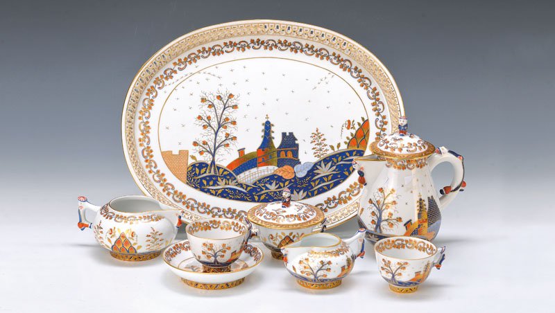 Mocha set, Herend, Miramare Tupini (1 of 5)