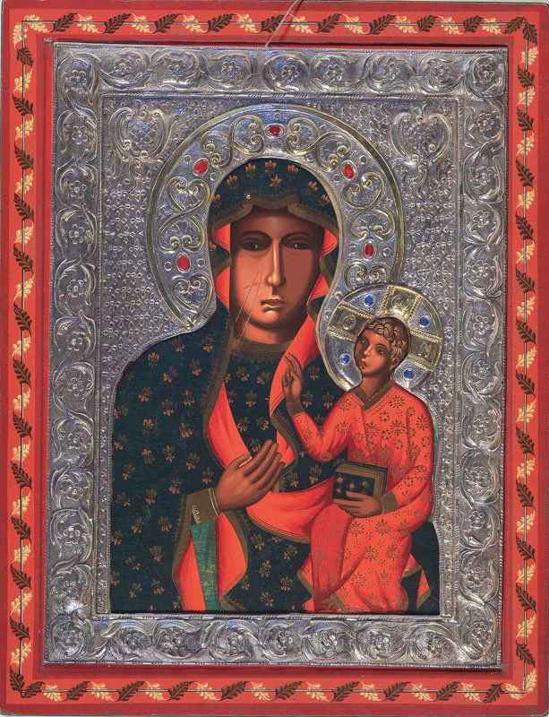 Icon with two silver oclads (1 of 2)