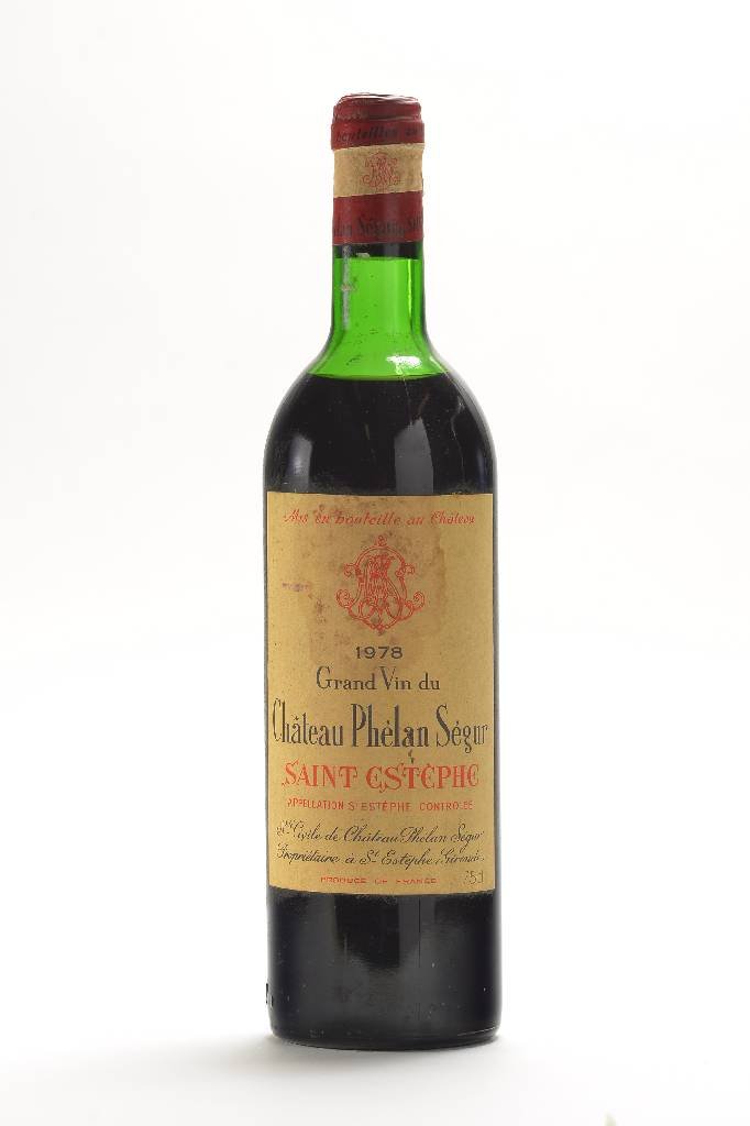 1 bottle of 1978 Chateau Phelan Segur, Saint Estephe: 1 bottle of 1978 Chateau Phelan Segur, Saint Estephe, approx 75 cl, upper mid shoulder, nottasted, label with water stain, slightly browned ******. (Fine and rare wine & spirits. Please do not hesitat