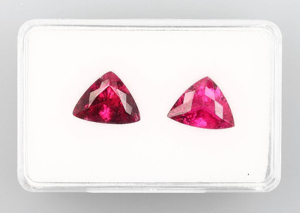Lot 2 loose rubelites, total approx. 10.59 ct (1 of 1)