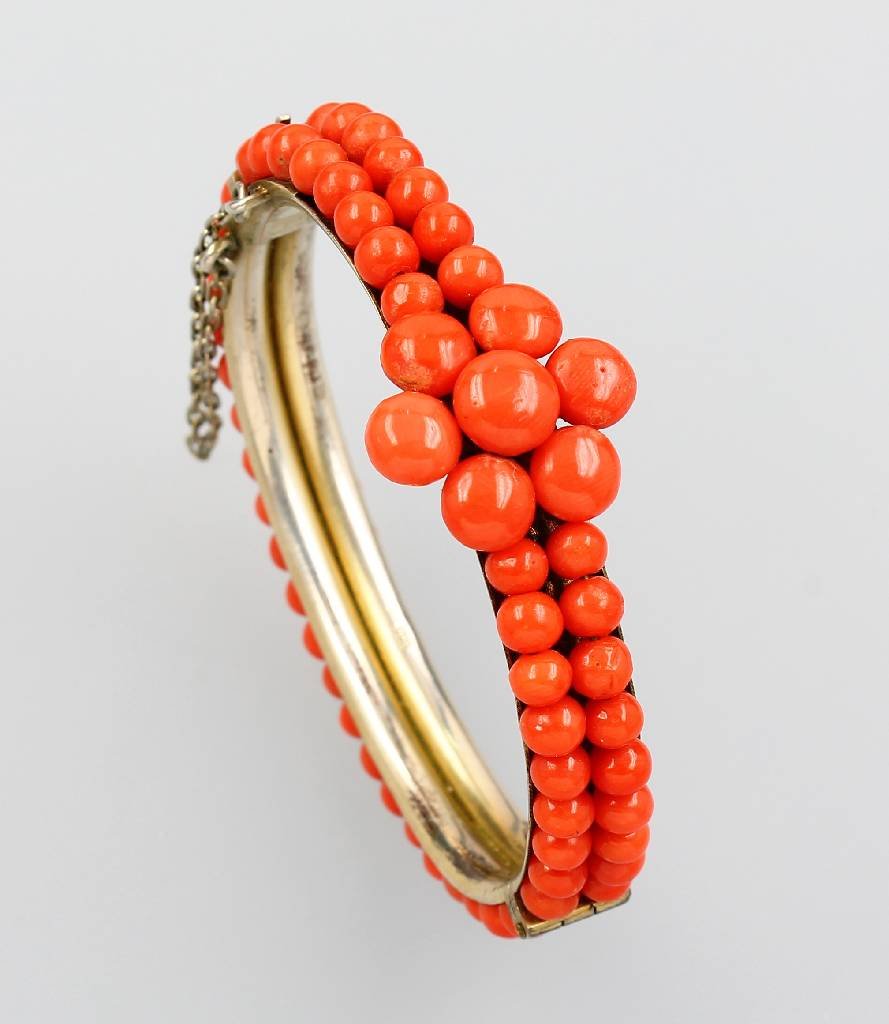 Bangle with coral buttons, Italy approx. 1890s (1 of 1)