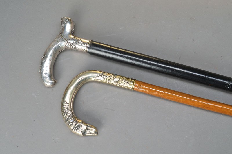 two canes with silver handles (1 of 1)