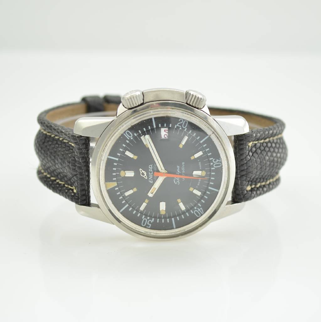 ENICAR rare Sherpa Ultra Dive gents wristwatch (1 of 4)
