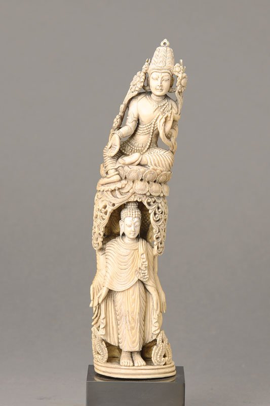 Sculpture, Ivory, Nepal, 19th C. (1 of 2)