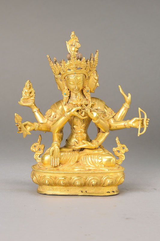 bronze sculpture, Jambhala (1 of 2)