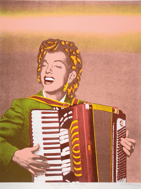 Ed Paschke, 1939-2004, lithograph, Pink Lady: Ed Paschke, 1939-2004, lithograph, Pink Lady, signed and titled, also labeled: Demonstration Proof - Not for sale, sheet size approx 97x75,5 cm, with kinks ********************************************