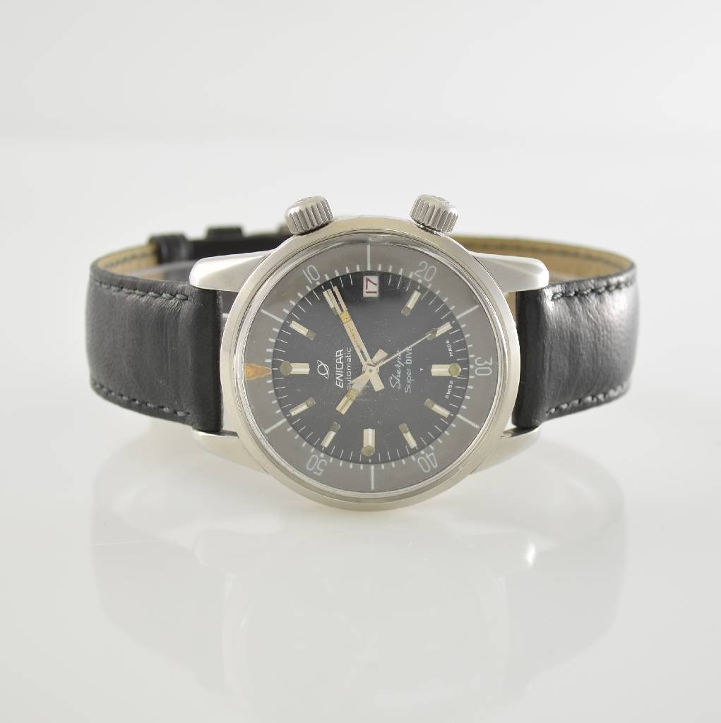 ENICAR Sherpa Super-Dive gents wristwatch (1 of 6)