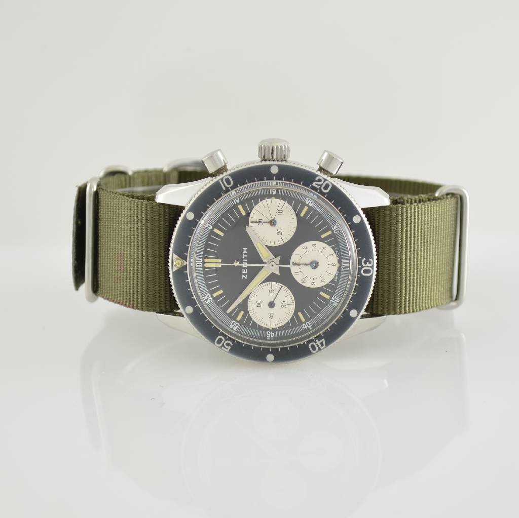 ZENITH rare intermediate wheel chronograph (1 of 6)