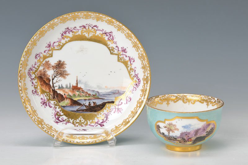 beaker with saucer, Meissen (1 of 1)