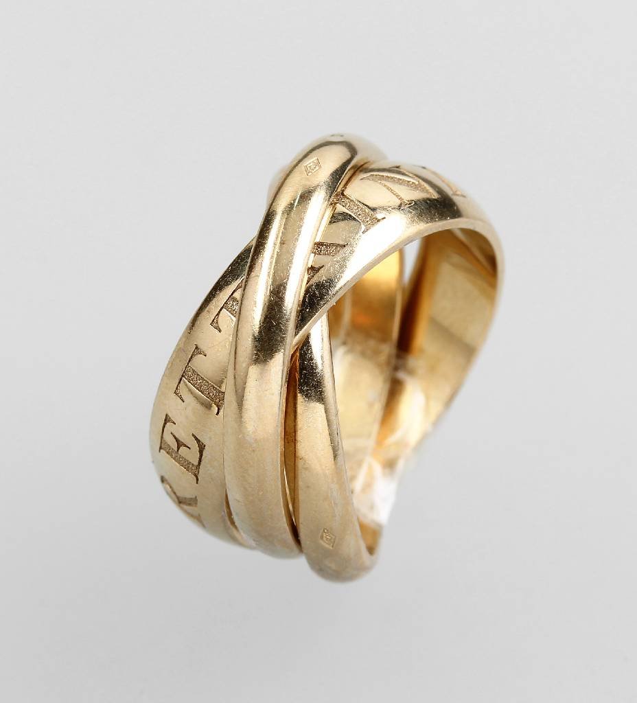 18 kt gold ring by CARTIER, 'Trinity' (1 of 1)