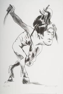 Lambert Maria Wintersberger, 1941-2010, lithograph: Lambert Maria Wintersberger, 1941-2010, mythical creature, lithograph, signed and dated 1984, numbered 29/60, sheet size approx 89x65cm, under glass, frame ********************************************