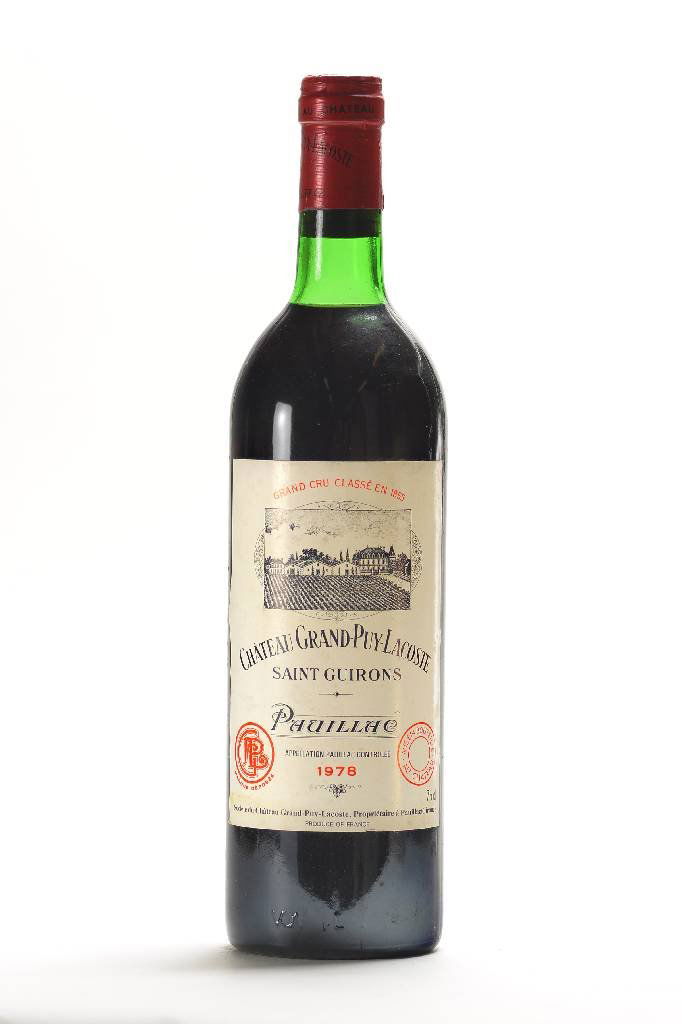 6 bottles of 1978 Chateau Grand-Puy-Lacoste, Pauillac: 6 bottles of 1978 Chateau Grand-Puy-Lacoste, Pauillac, Grand Cru Classe, each approx 75cl, filling levels: each approx top shoulder, goodcondition of the bottles, rarely on offer, nottasted, labels sl