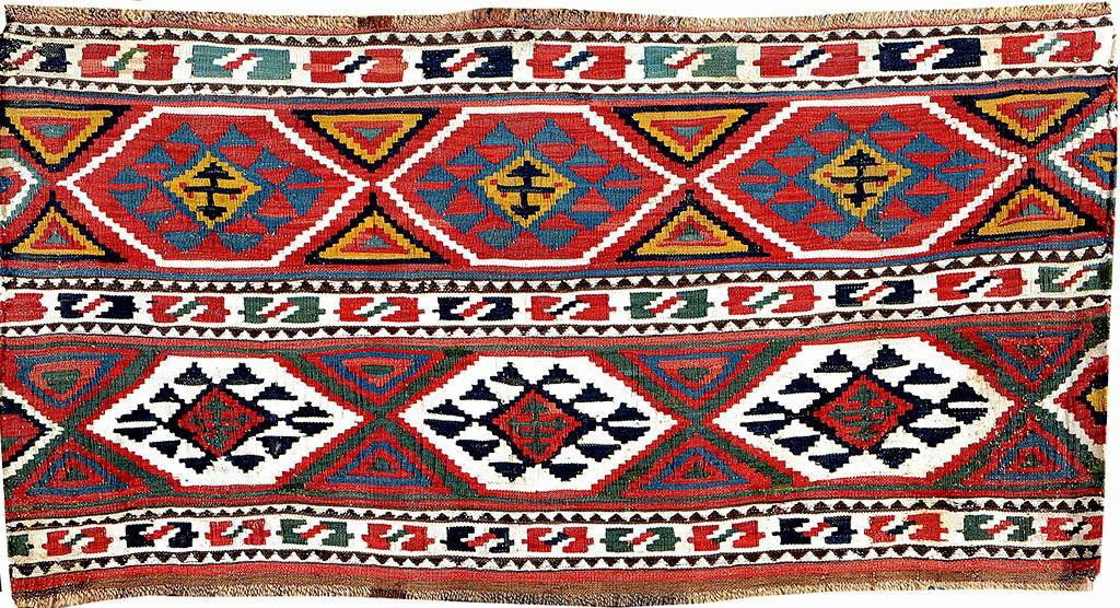 'Part-Cotton' Shahsavan-Kilim 'Mafrash-Panel', (1 of 4)