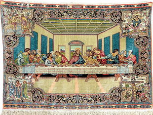 Persian Pictorial Rug Last Supper Jan 01 2015 The Carpet Company Of Tabriz In Ca