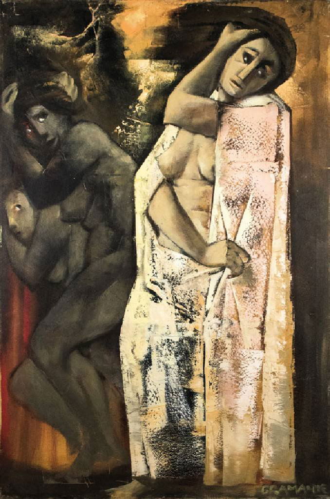 Antonio Bramenta, Italian artist, oil/canvas, abstract (1 of 1)