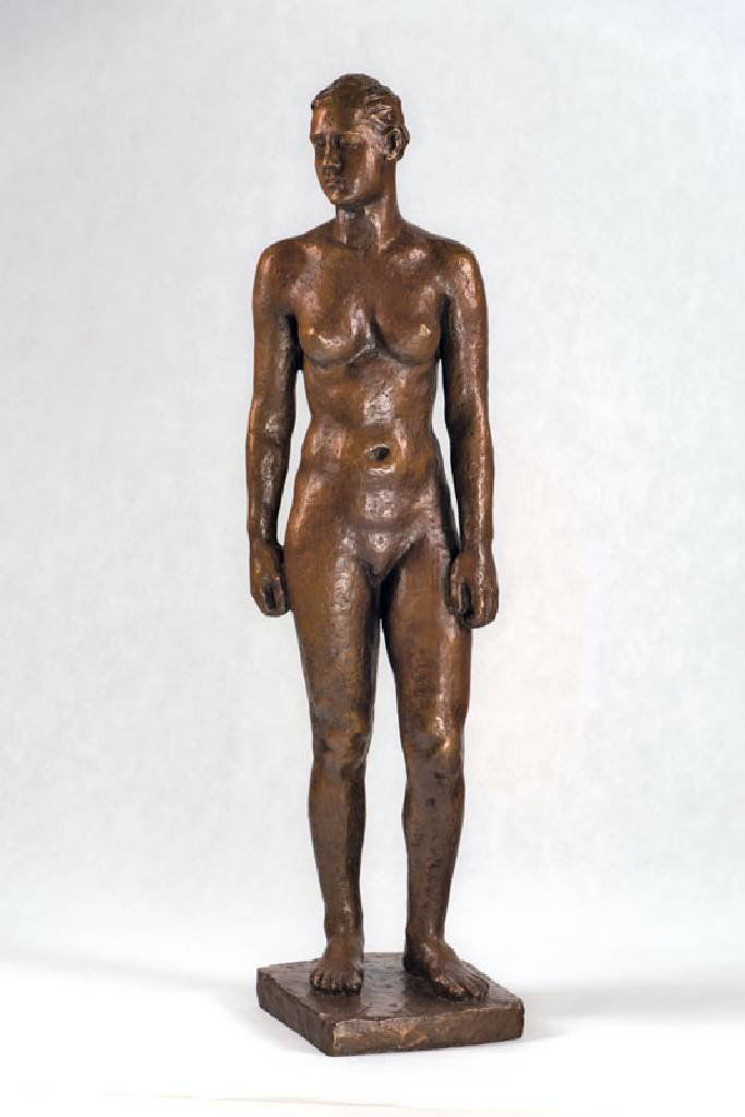 Georg Kolbe, 1877-1947, Young girl, bronze sculpture: Georg Kolbe, 1877-1947, Young girl, bronze sculpture, monogrammed GK, foundry stamp H. Noack Berlin, VMS Fr. Dr. Berger, No. 151, S. 343, H. approx 106 cm, Info: For the first time in an international