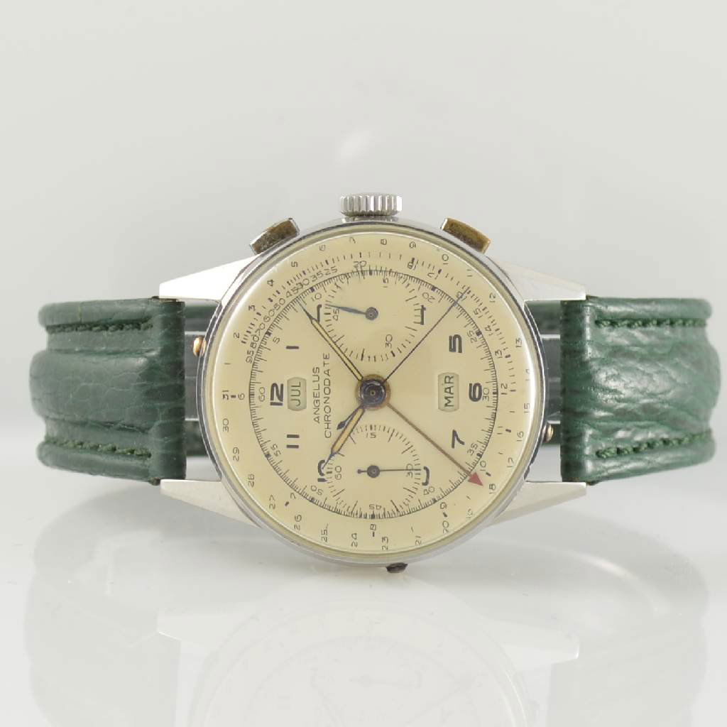ANGELUS intermediate wheel chronograph Chronodate (1 of 7)