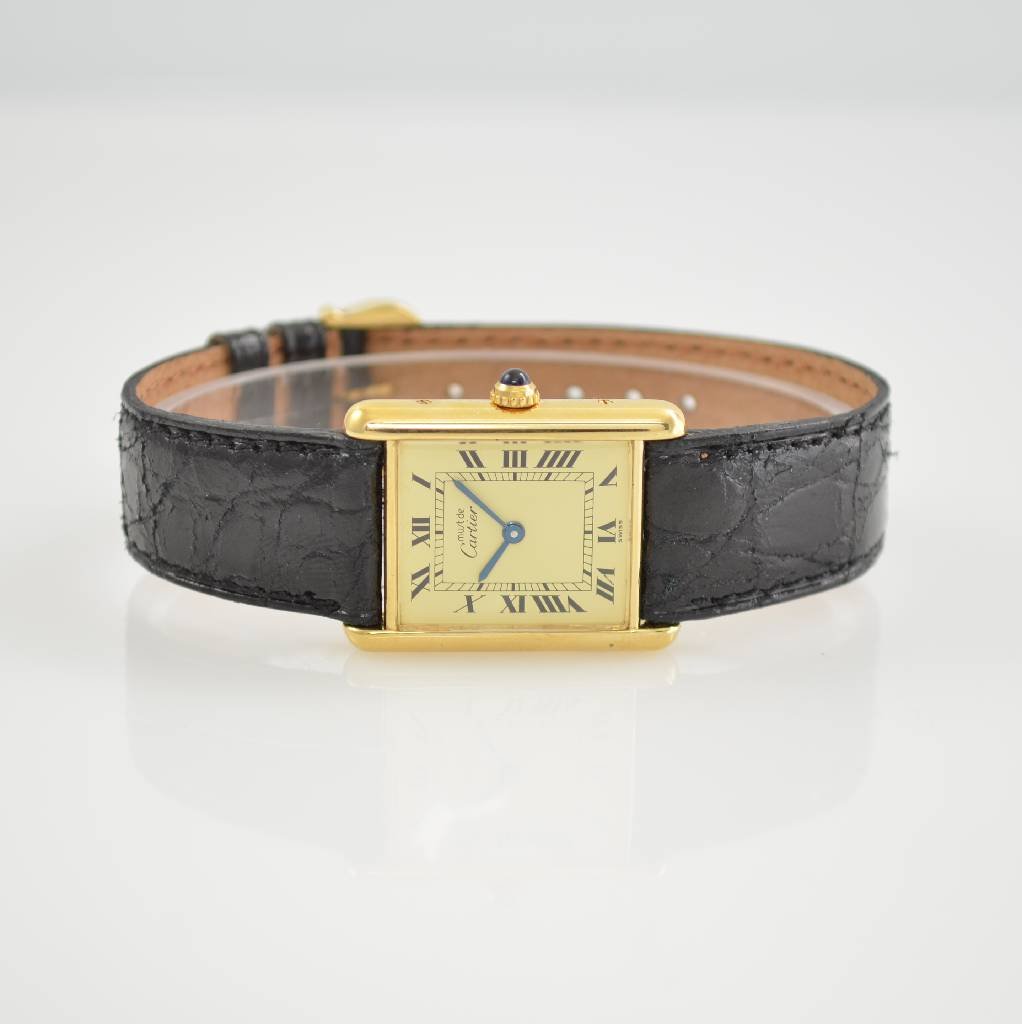 CARTIER Paris wristwatch Tank Vermeil