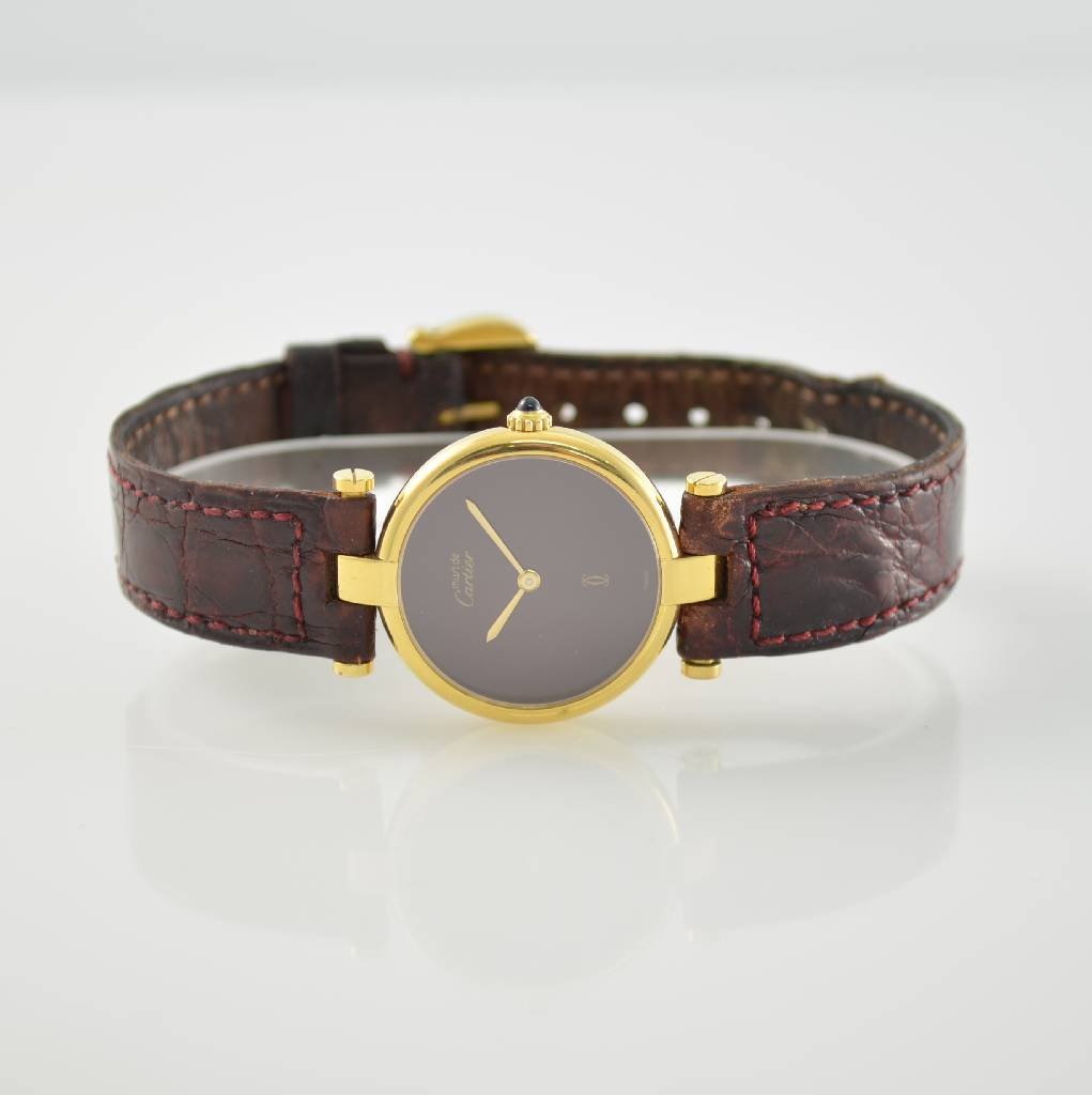 CARTIER Paris ladies wristwatch Vermeil