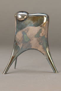 object d'art Lapponia: object d'art Lapponia, Poul Havgaard, 925 silber, numbered 14/25 and signed, 14x12x5cm