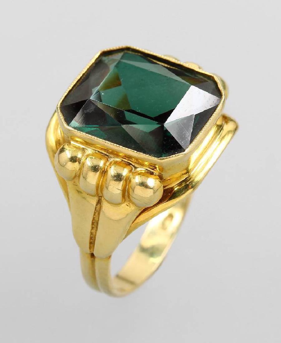 14 kt gold ring with tourmaline (1 of 1)