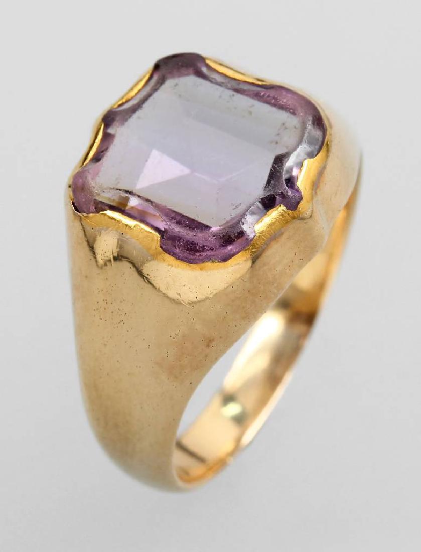 14 kt gold ring with amethyst (1 of 1)