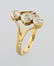 18 kt gold ring with diamonds