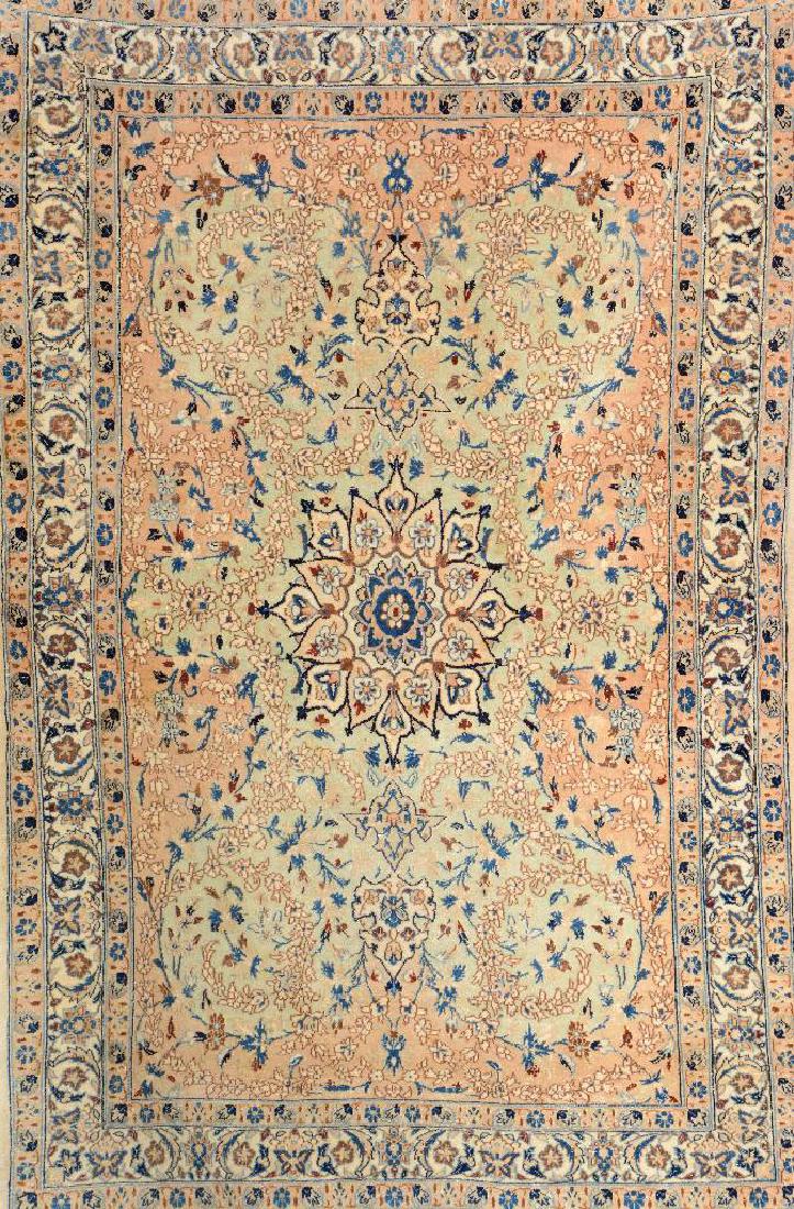 'Part-Silk' Nain Rug, (1 of 1)