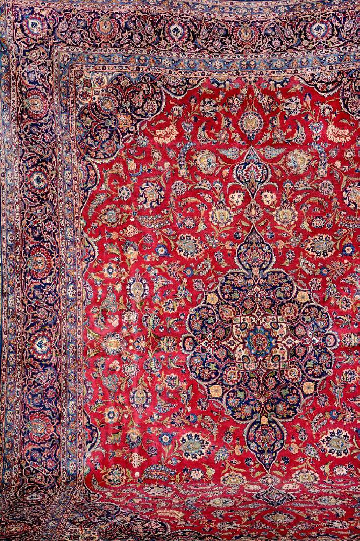 Large Kurk Kashan Carpet, (1 of 1)