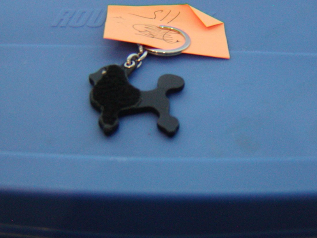 Coach Key Chain: Black Dog