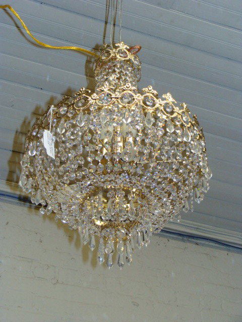 Swarovski "Spectra" Cut crystal 5 light: Swarovski "Spectra" Cut crystal 5 light