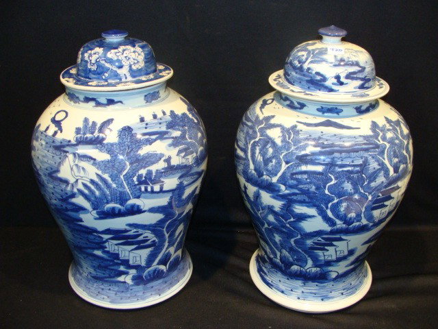 2pc Queen Chlung Ginger Jars (1) replaced lids: 2pc Queen Chlung Ginger Jars (1) replaced lids