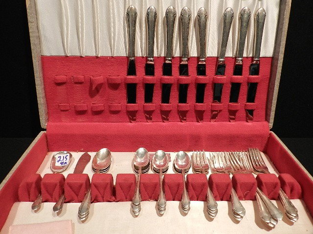 41pcs Sterling Flatware Chase Romantic: 41pcs Sterling Flatware Chase Romantic