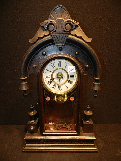 Clock 8 Day stricking alarm New Haven Clock Co. Ne: Clock 8 Day stricking alarm New Haven Clock Co. New Haven, Ct