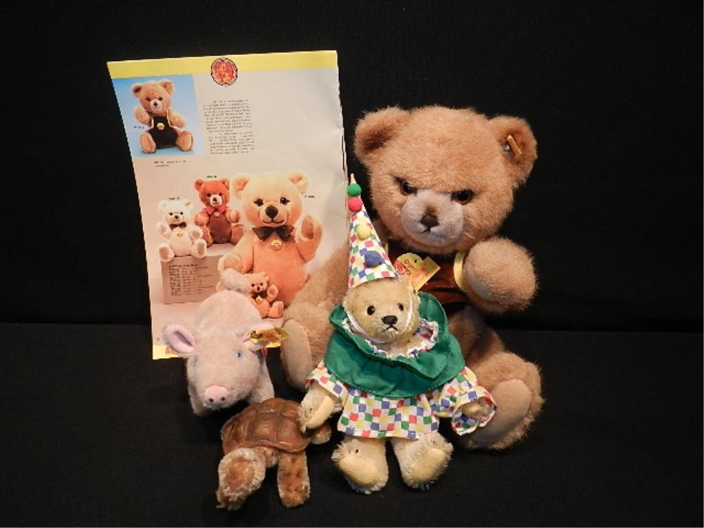 x2 Steiff Pig & Turtle: x2 Steiff Pig & Turtle