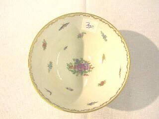 Dainty Booths Chelsea Birds Bowl.: This is a very nice English bowl. The bottom is stamped in black Booths Chelsea Birds England Gilman Collamore & Co 5th Ave & 30th St. New York. The bowl is 5-3/4" wide and 2-3/4" high. The inside