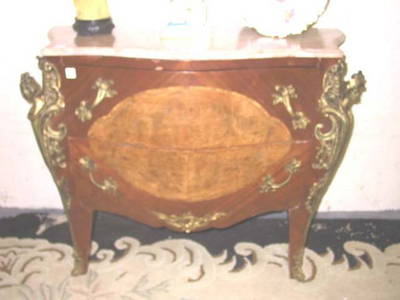 114: Pr. Louis XV Style Marble Top Commodes.