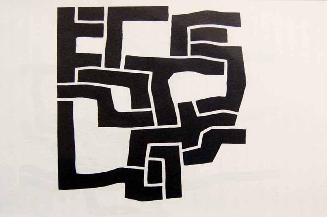 EDUARDO CHILLIDA - Original lithograph Derriere le (1 of 2)